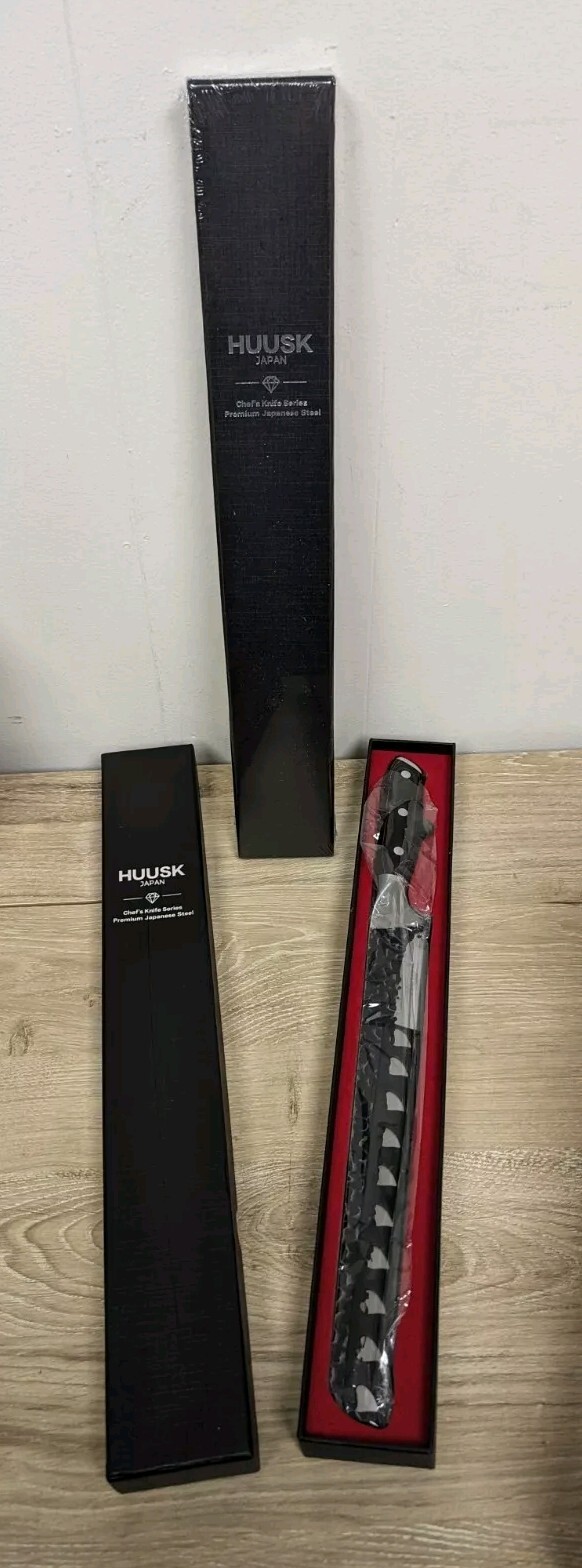 Huusk Japan Knife, Brisket Knife 12 Inch Premium Slicing Knife Hand Forged Meat