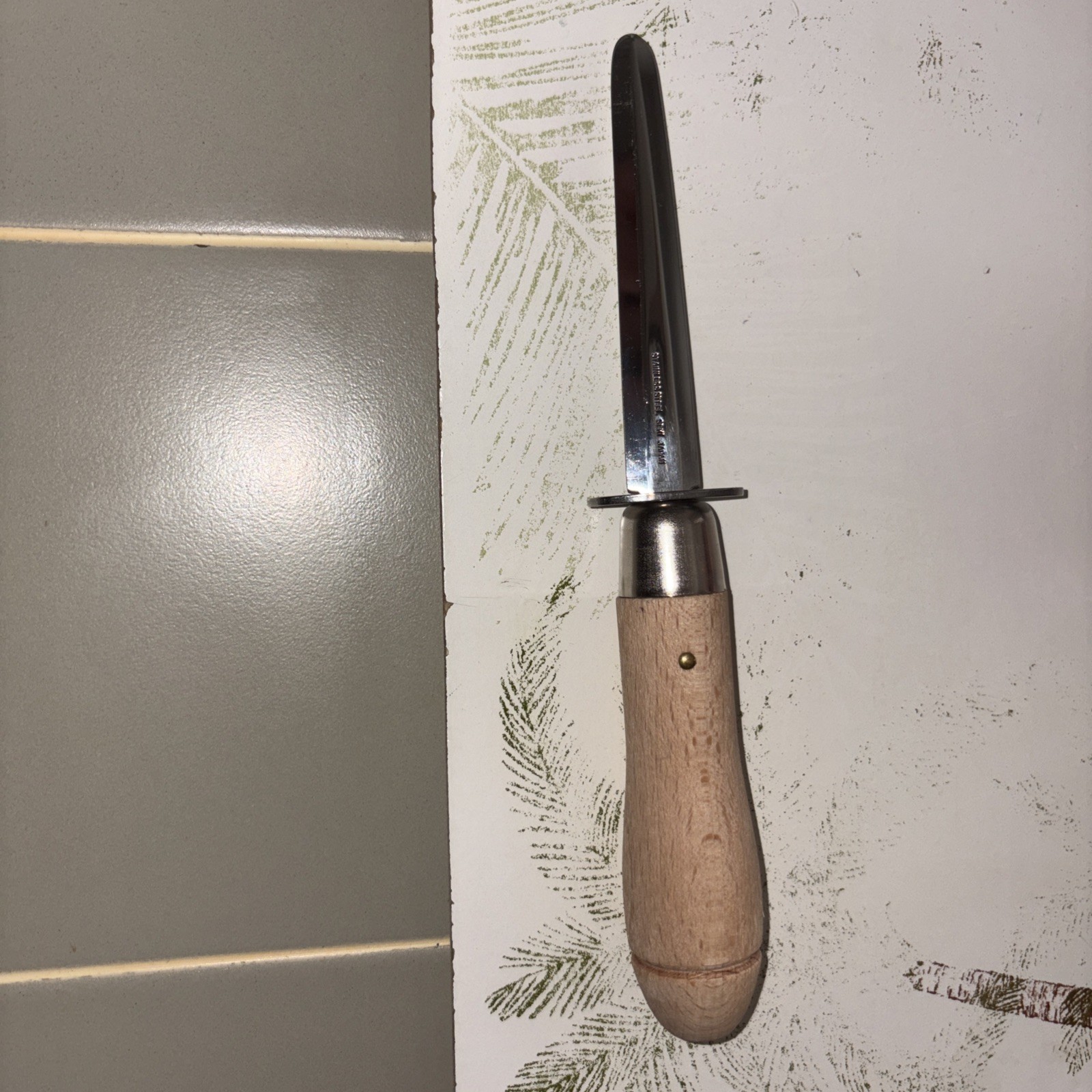 Japanese Clam Oyster Knife 95mm 4 in Chef Tools Stainless Steel From SEKI JAPAN