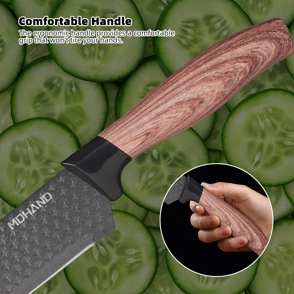 7PCS Kitchen Knife Set Japanese Damascus Chef Knives Cleaver Set With Gift Box