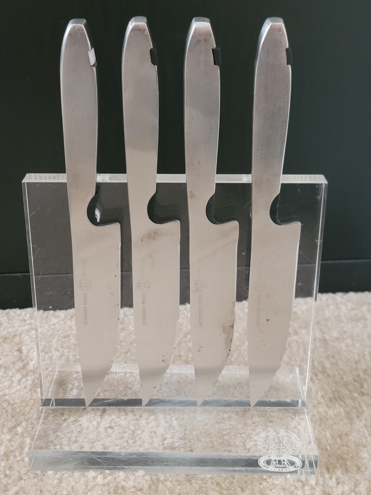 Schmidt Bros. Heritage Series #9 5 Steak Knife Set 4 Piece, All Steel