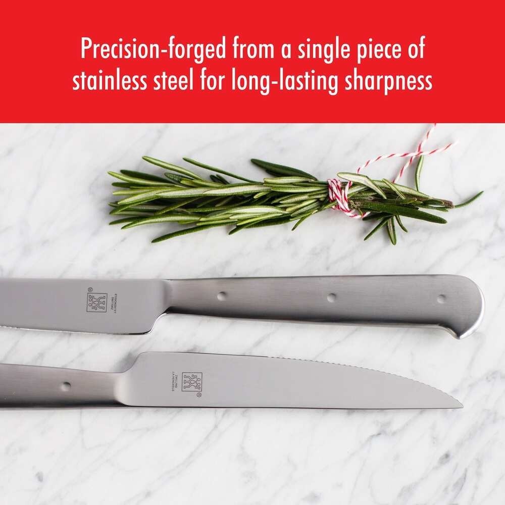 ZWILLING Porterhouse Razor-Sharp Steak Knife Set of 8 with Presentation Case