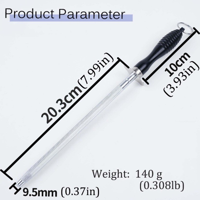 8PCS Stainless Steel Knife Set Kitchen Scissors Meat Cleaver Utility Chopper