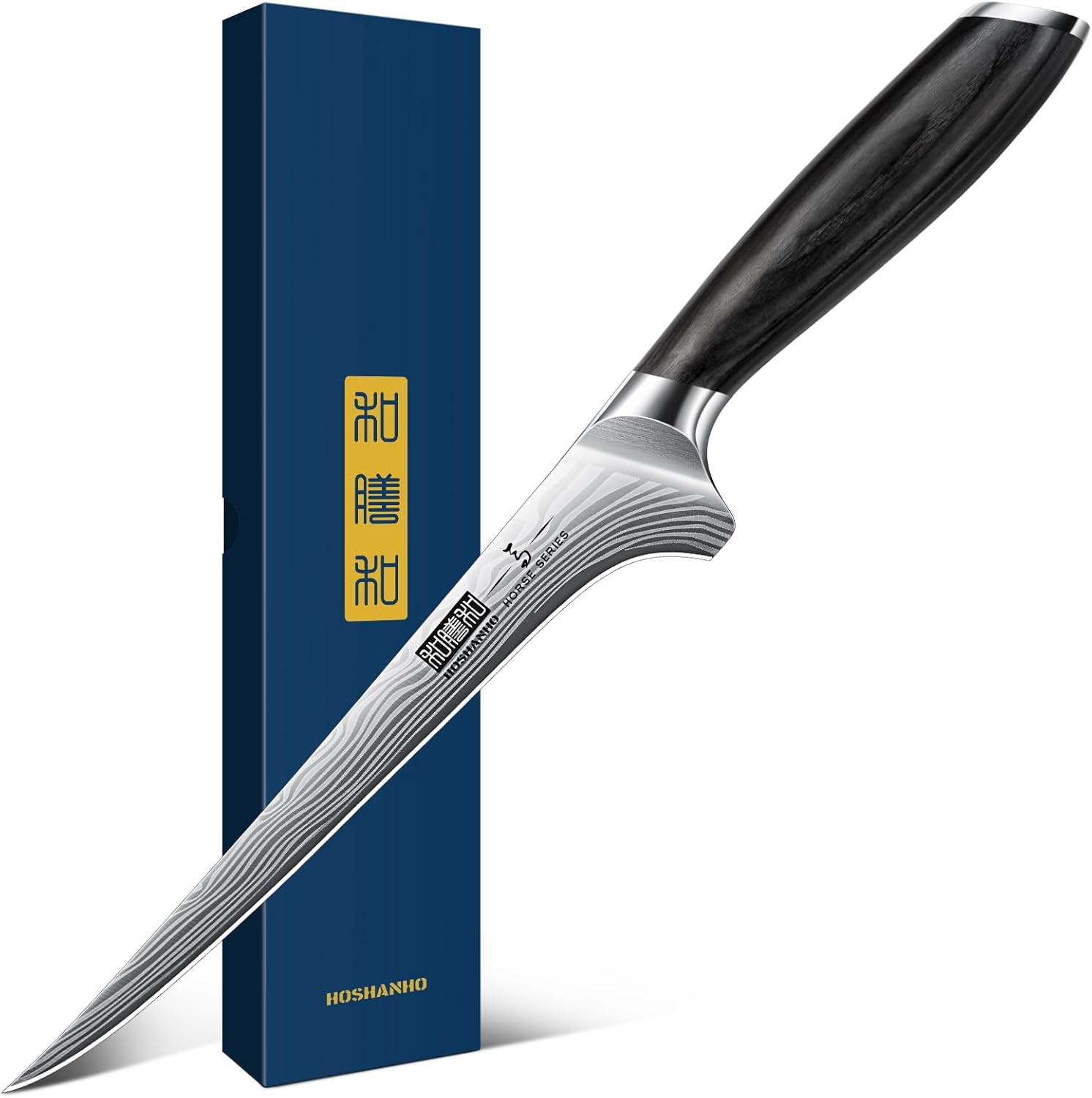 HOSHANHO Fillet Knife 7 Inch, Razor Sharp Boning Knife for Meat Poultry Chicken