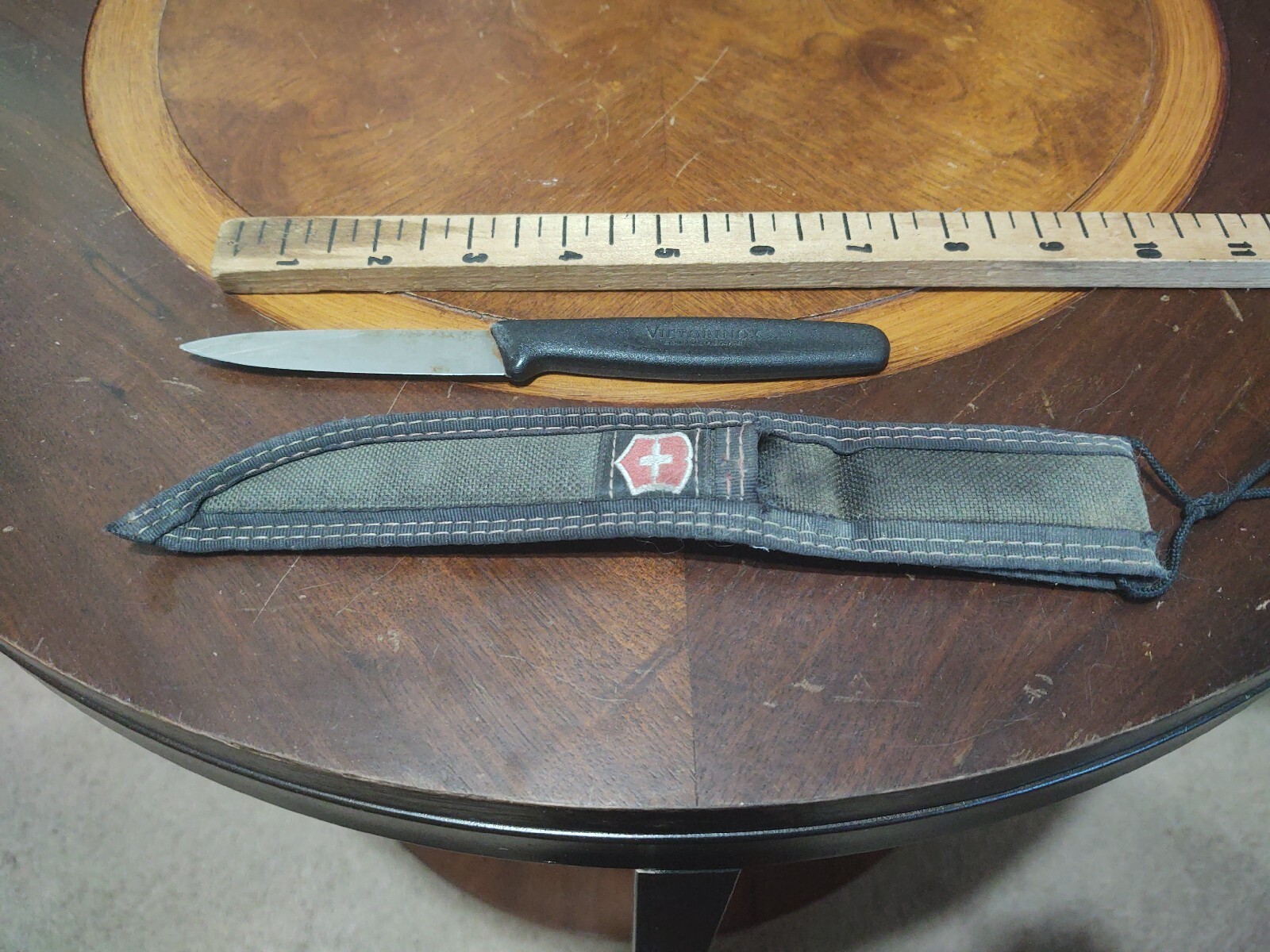 VICTORINOX Swiss Made 3-1/4 Inch Blade Knife- Straight With Point