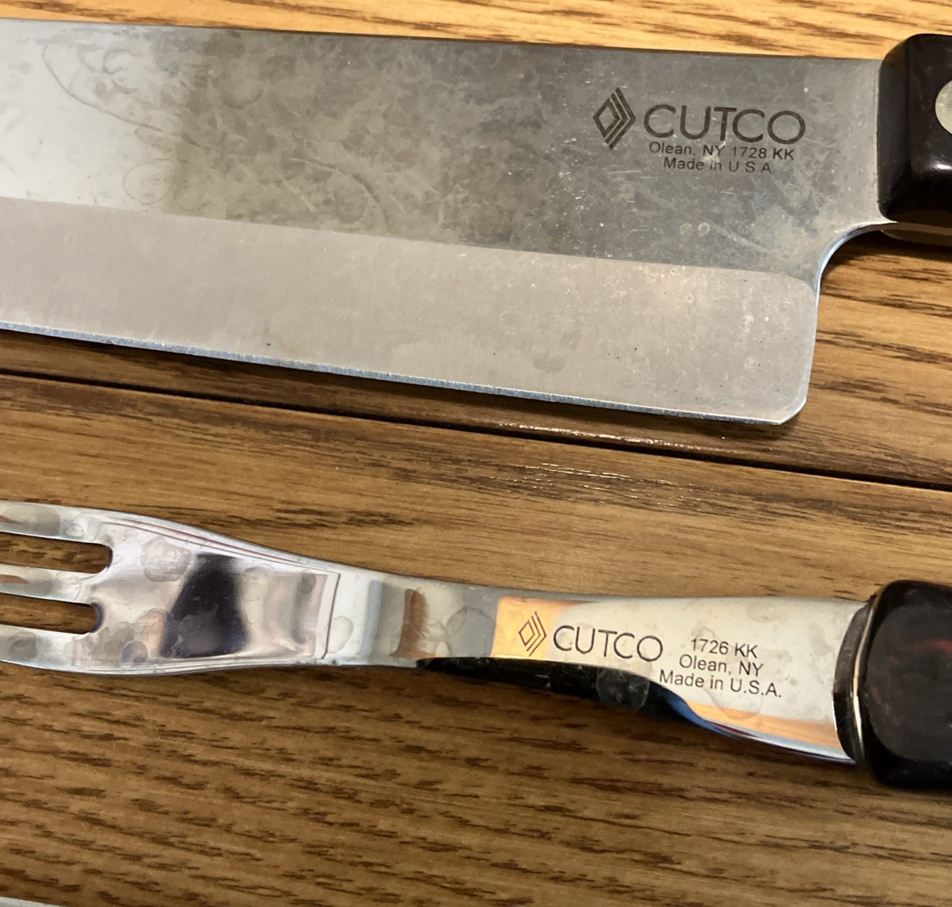 Lot Of 9 Cutco Knives 1720 1721 1722 1724 1726 1728 1729 1768 Wisk Brown READ!