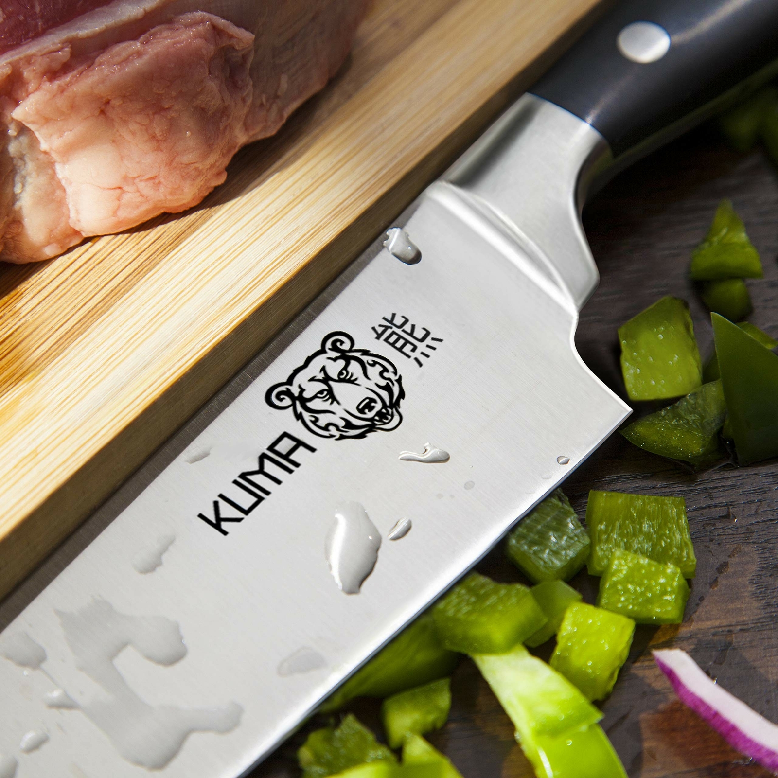 KUMA Multi Purpose Chef Knife – Pro Bolster Edition – RAZOR SHARP Kitchen Knife