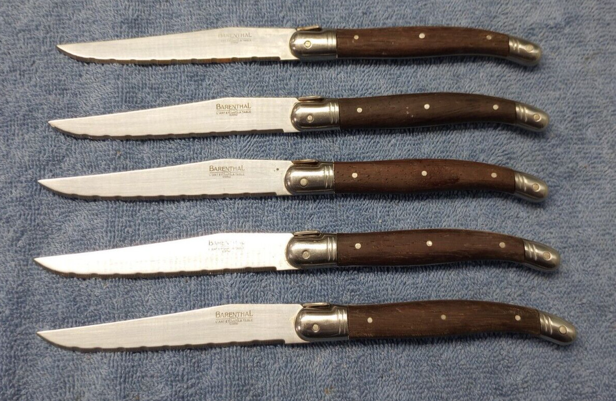5 Barenthal Serated Steak Knives With Bee France L’art Et La Table