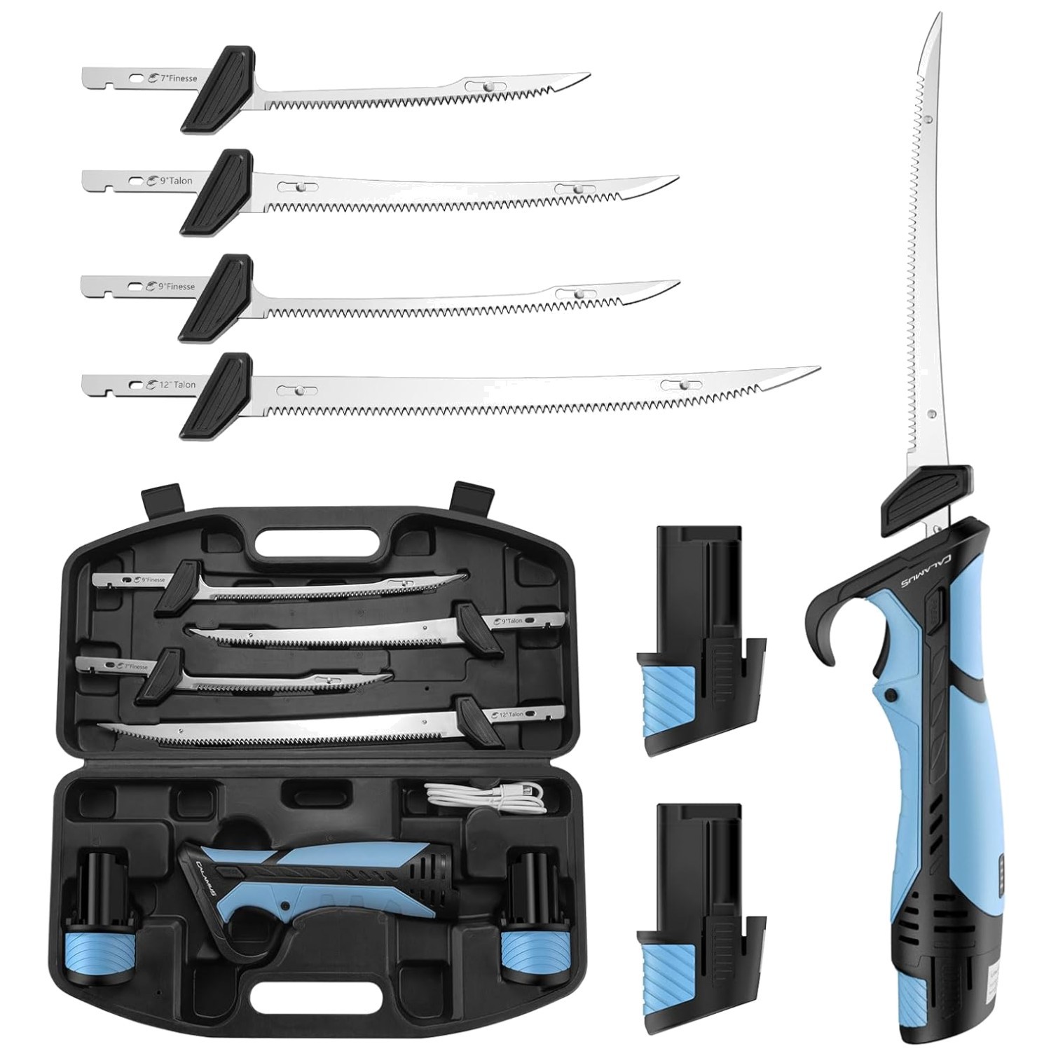BladeVolt Cordless Electric Fillet Knife – High Torque Motor