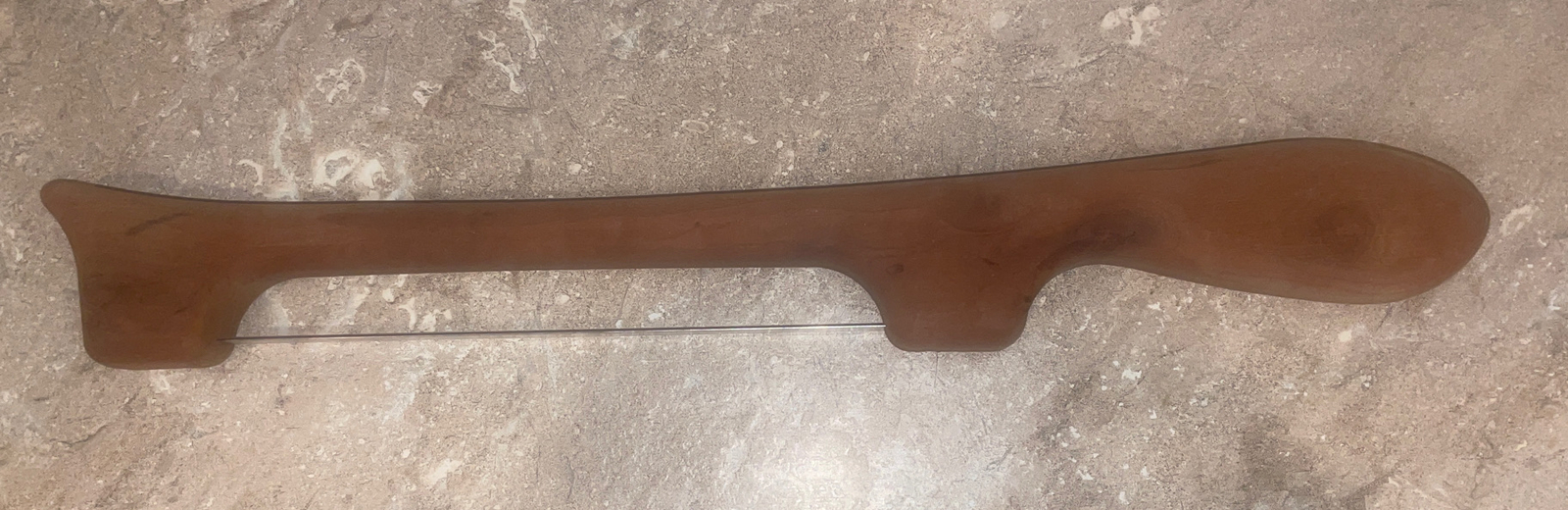 FIDDLE BOW CHEESE KNIFE. RIGHT HAND. Cherry Wood ORIGINAL BOX.