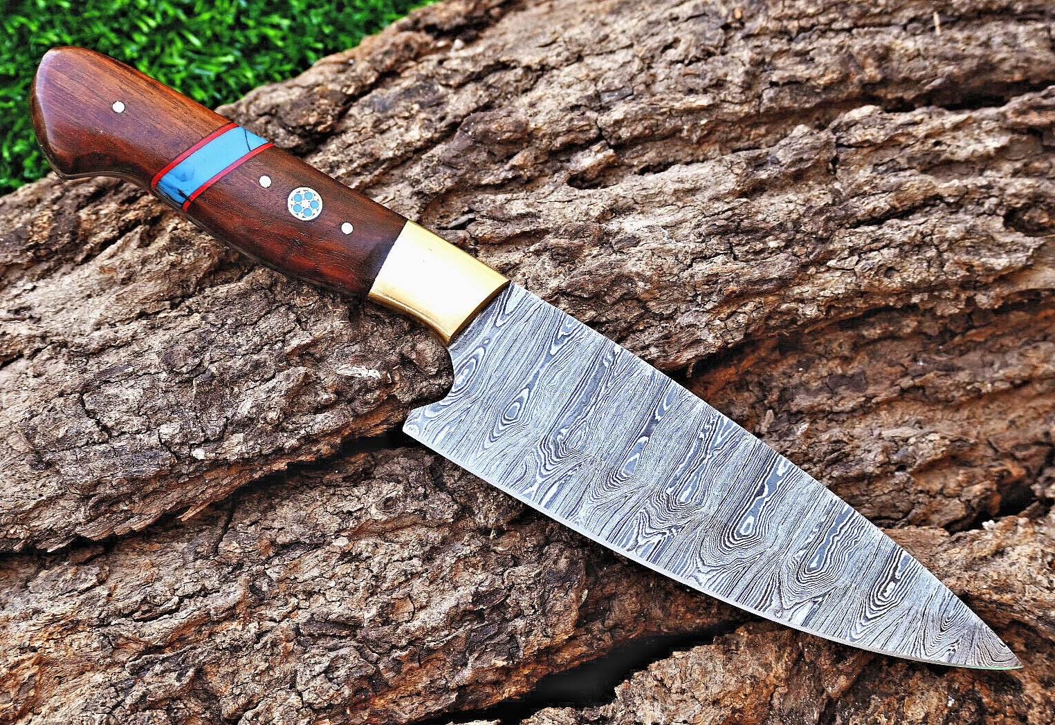 Custom Made Professional Kitchen Chef Knife – Hand Forged Damascus Steel 2560