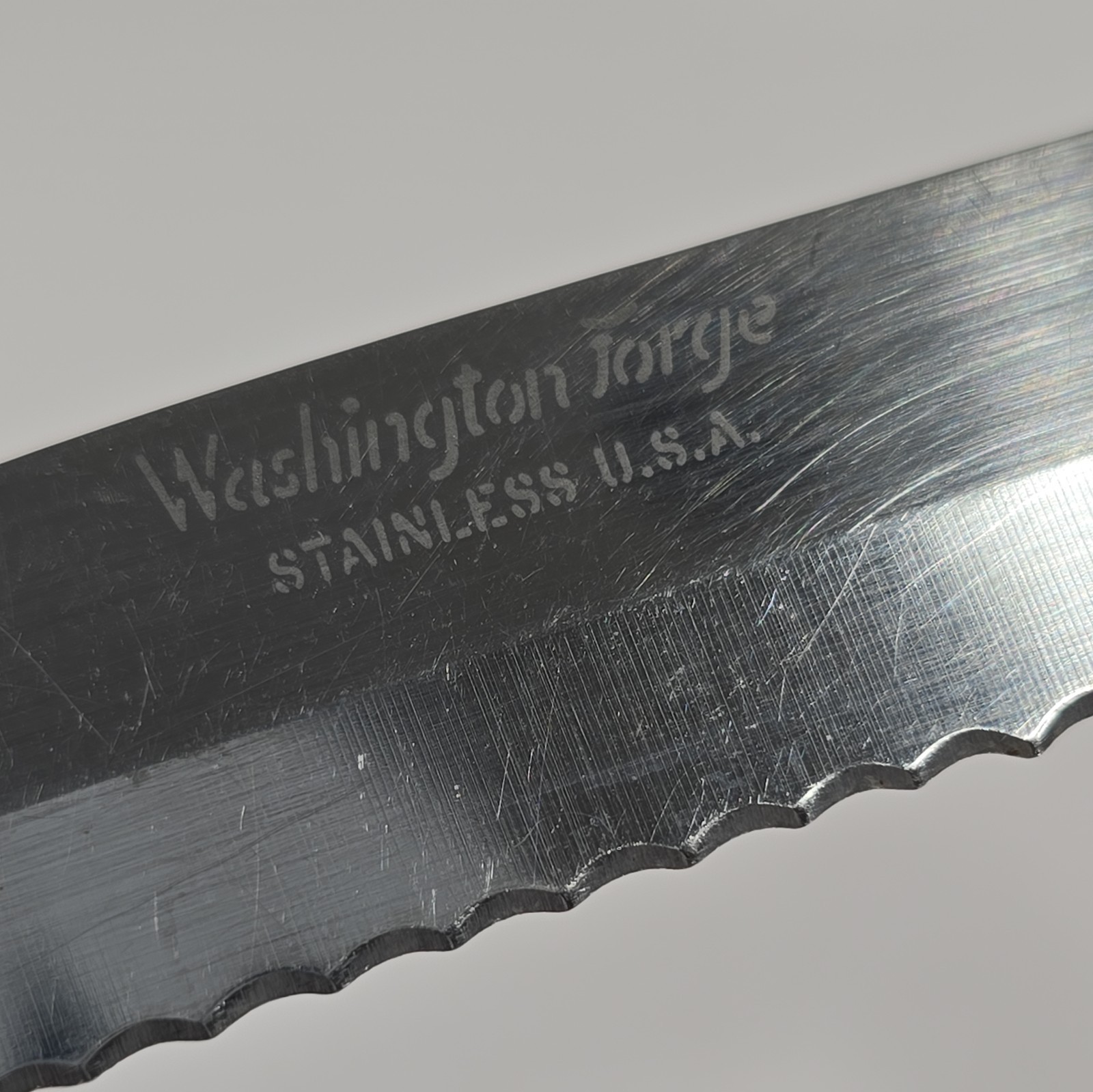VINTAGE Washington Forge Town & Country Steak Knives Set of 2 StainlessSteel USA