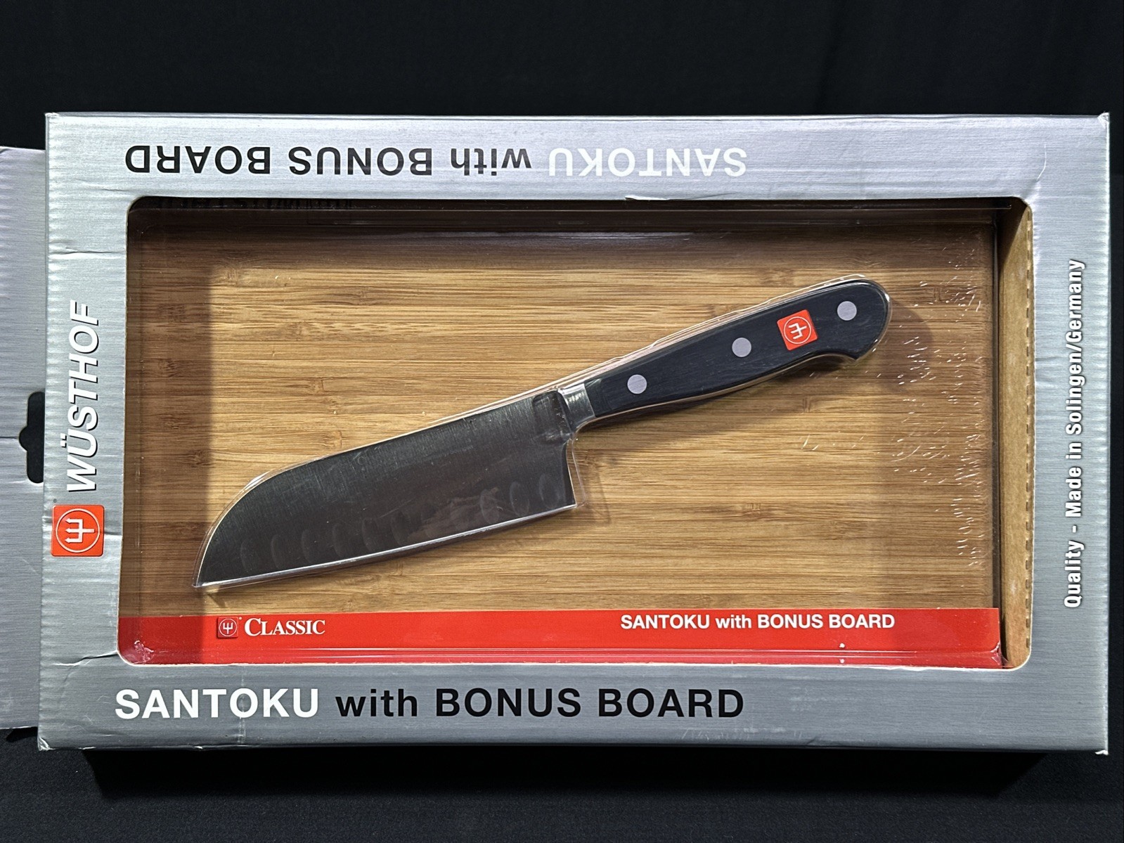 Wusthof Classic Cook’s Knife with Bamboo Cutting Board 4182/14cm