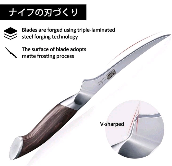 HOSHANHO Fillet Pro Knife 7 Inch Super Sharp Boning Knife High Carbon Stainless