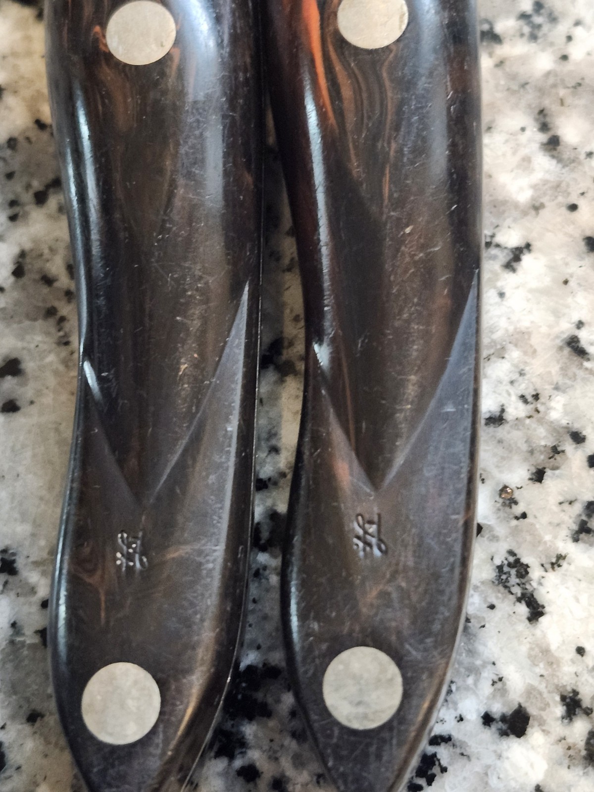 Cutco Bread 1724 & 1729 Petite Carver Knife Classic Swirl Brown Thomas Lamb Orig