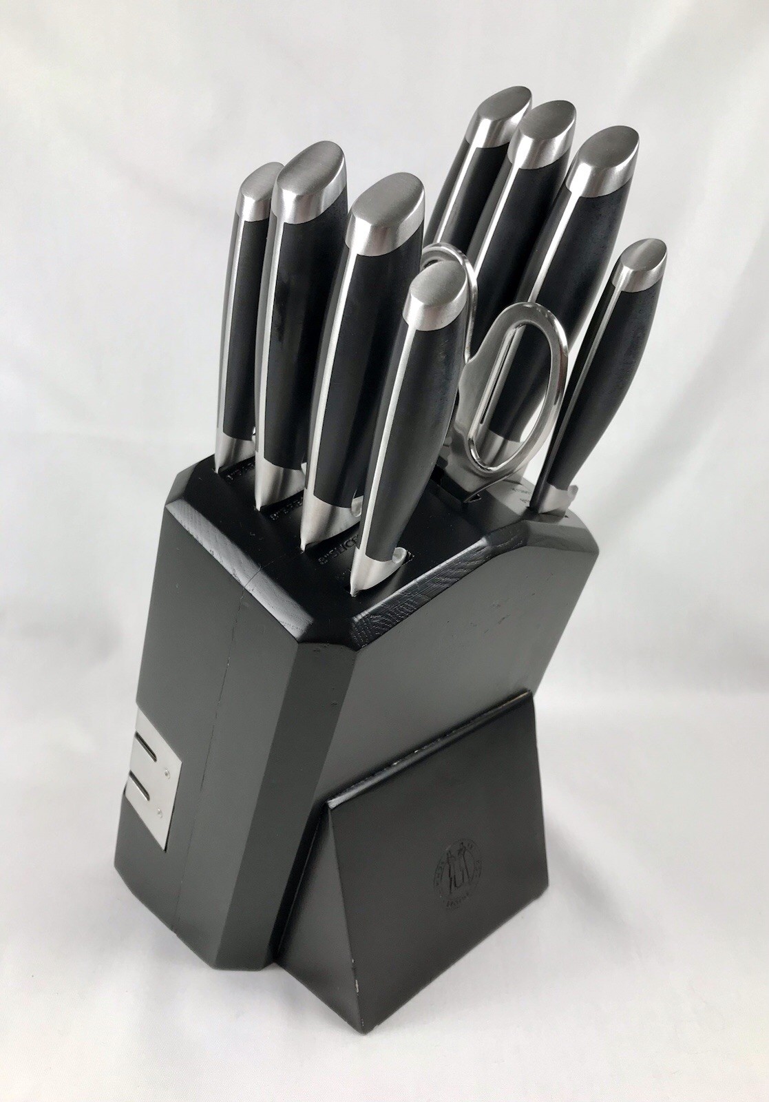 SCHMIDT BROS. CUTLERY German Stainless Steel 10 Pc. Knife Block Set EXCELLENT!