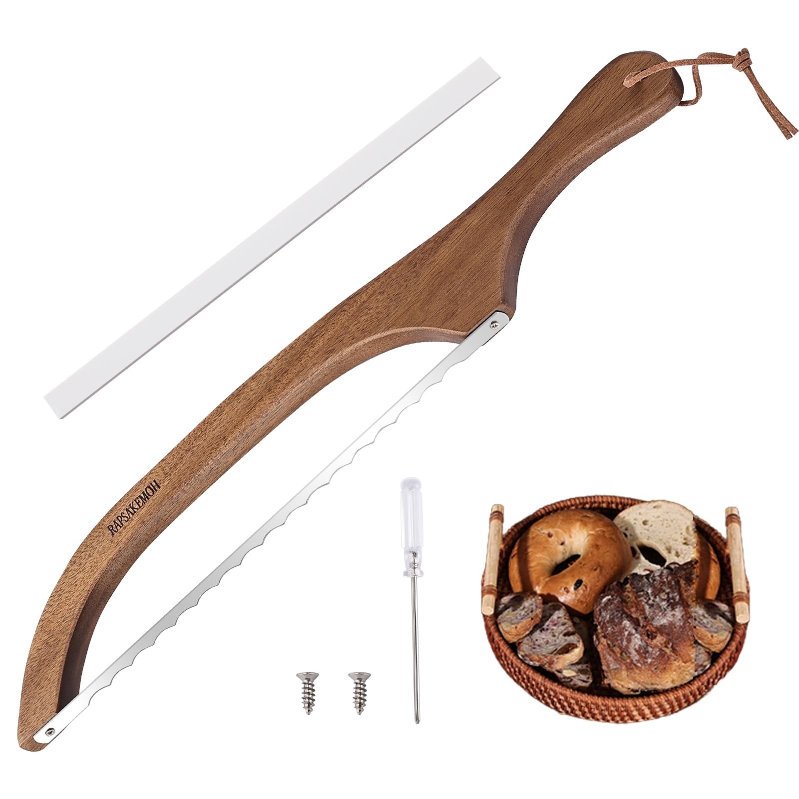 1 PCS 15.7 Inch Sourdough Homemade Bread Slicer Bow Design Knife Cutter
