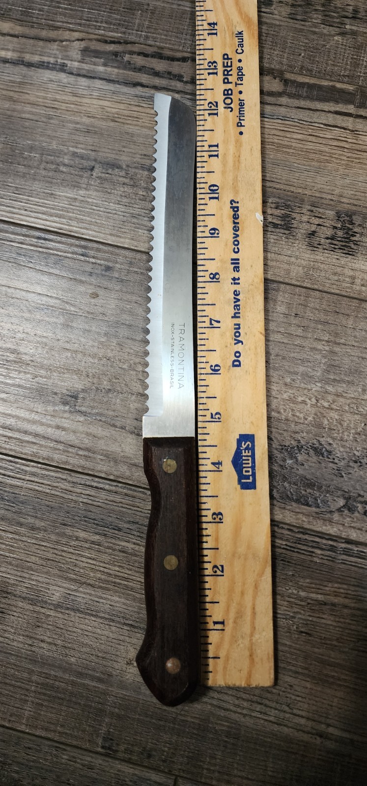 Tramontina Serrated Bread Knife 8in. Blade 12 In. Total. Box18