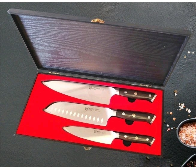 Pro Kitchen Knife Set Full Tang Ultra-Sharp German High Carbon Stainless Steel