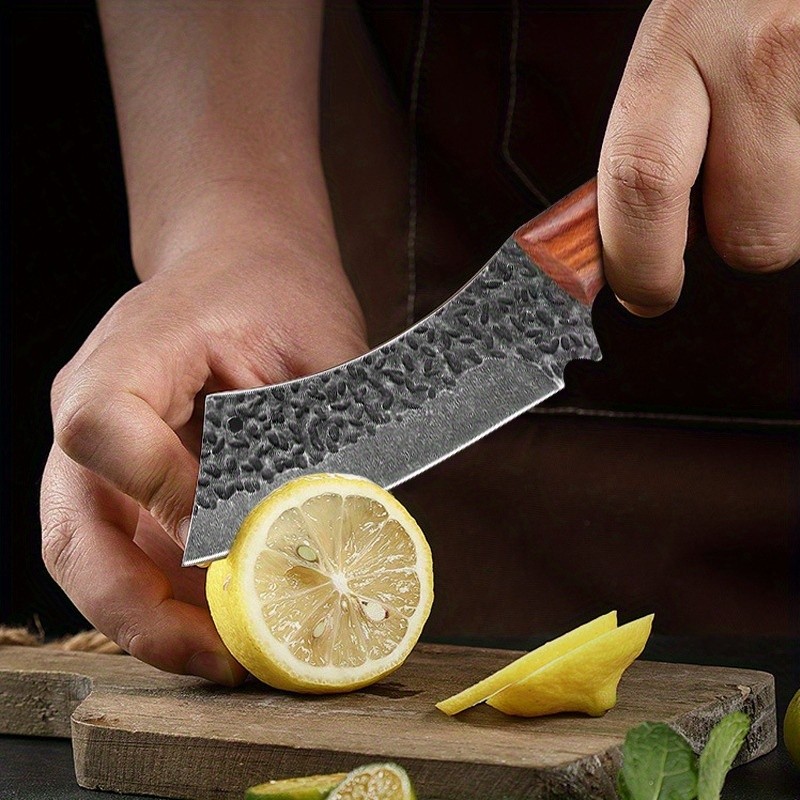 4PCS Stainless Steel Chef Knife Set Boning Cleaver Vegetable Fruit Cheese Knives