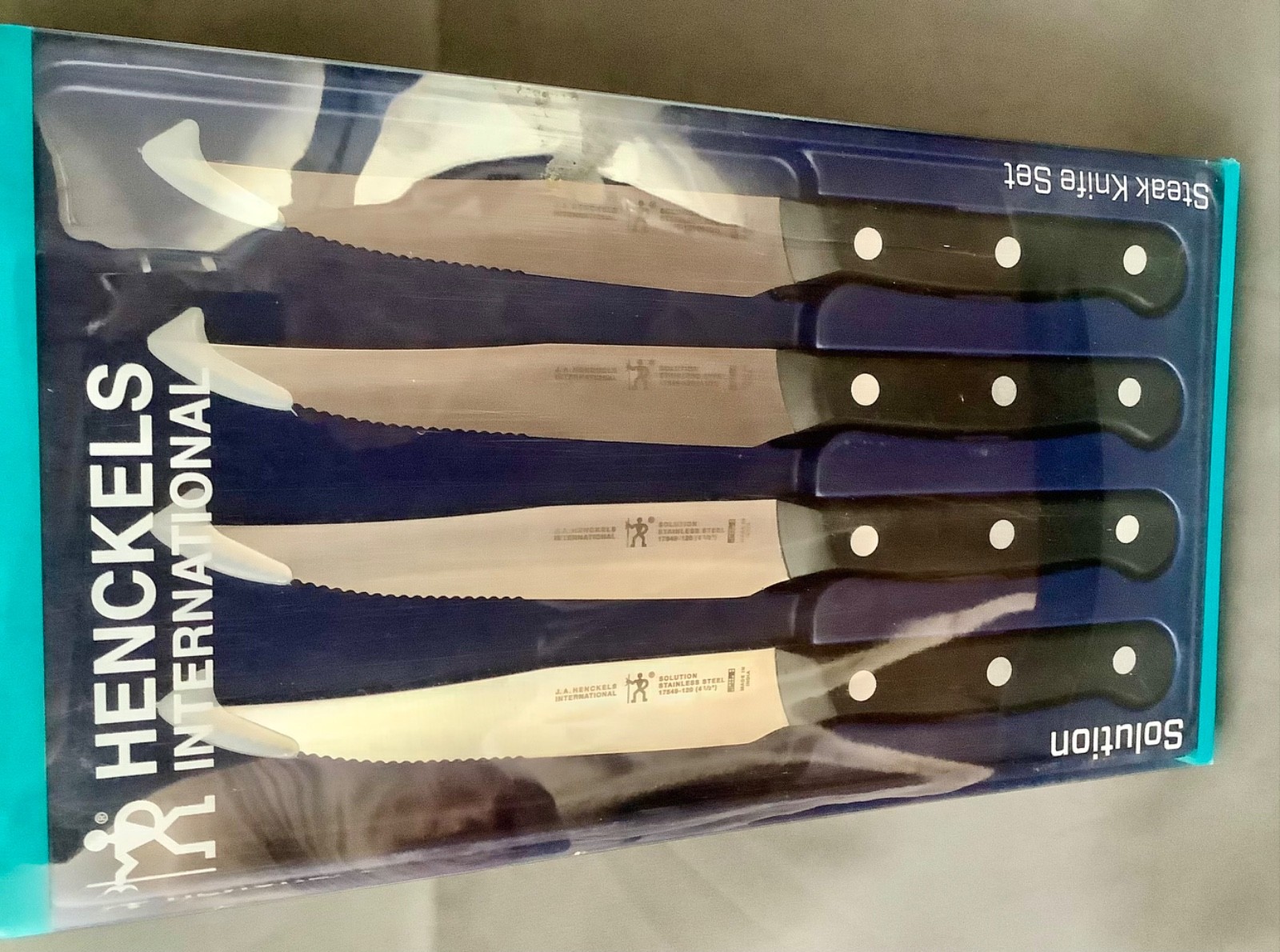 JA Henckels 4 Solution 4.5″ Steak Knife Stainless Steel 17551, in a box