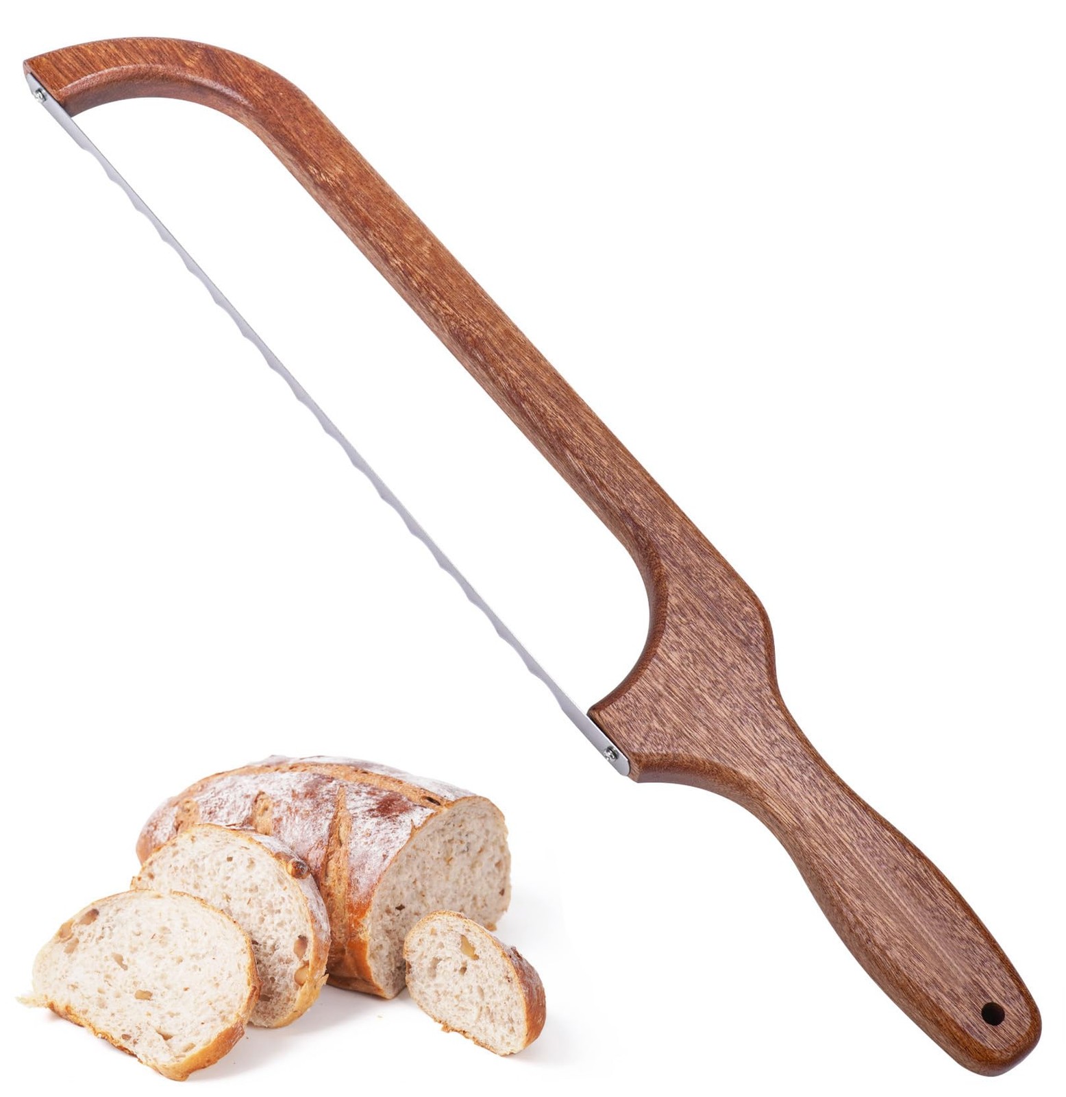 Uprichya Wooden Bread Bow Knife for Sourdough, Bread Saw for Homemade Bread, …