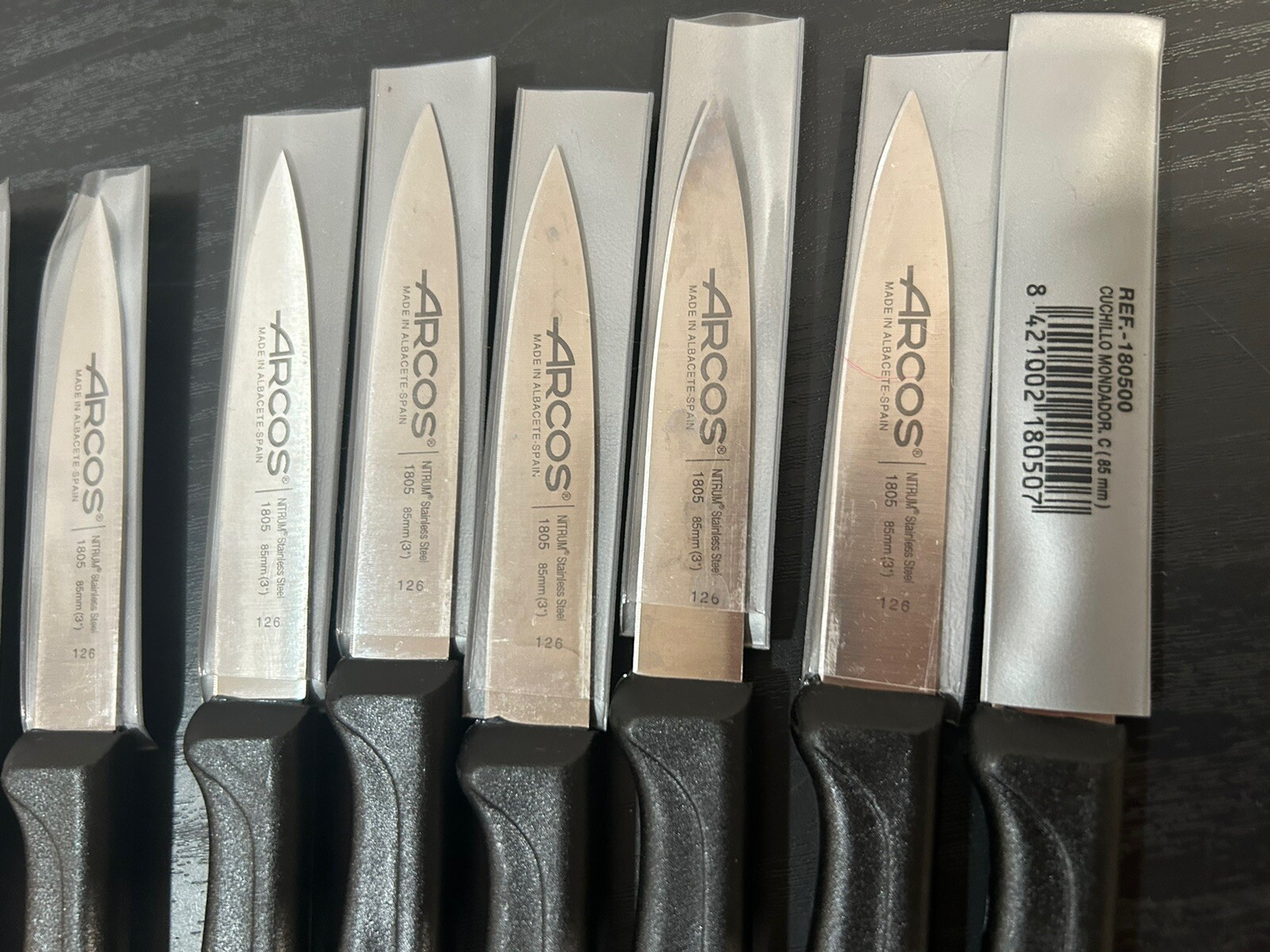 Arcos Spain Cuchillo Mondador 3” Stainless Steel Knives 126 SET OF 12