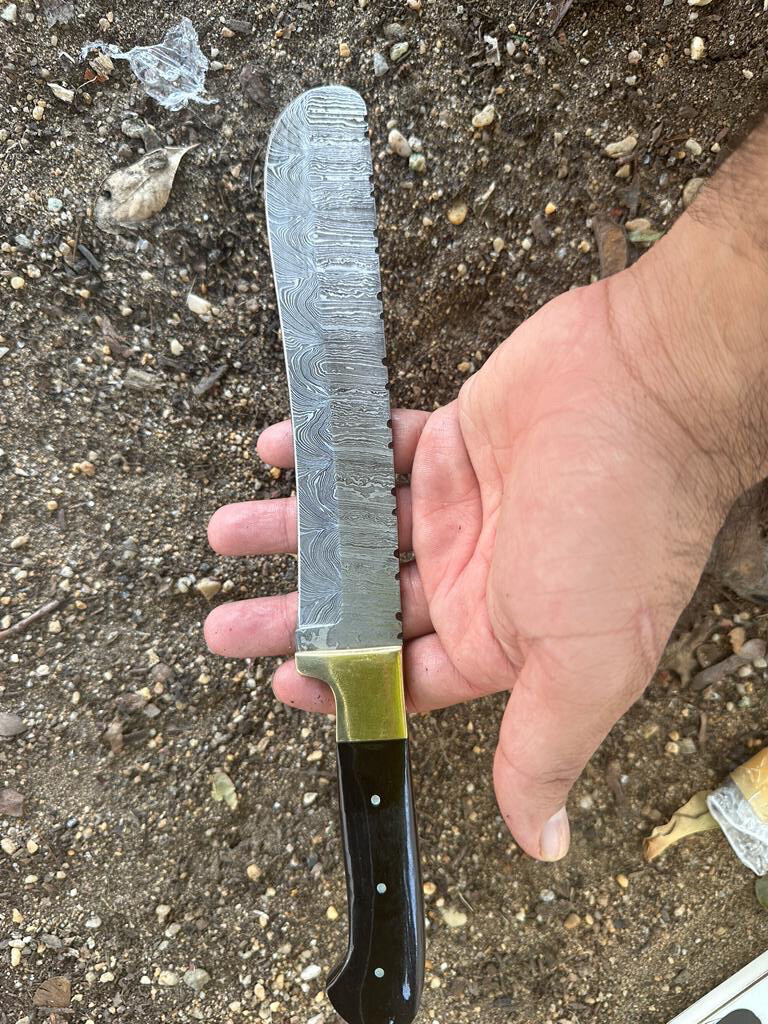 CUSTOM MADE DAMASCUS STEEL CHEF KNIFE KITCHEN UTILITY KNIFE BREAD KNIFE
