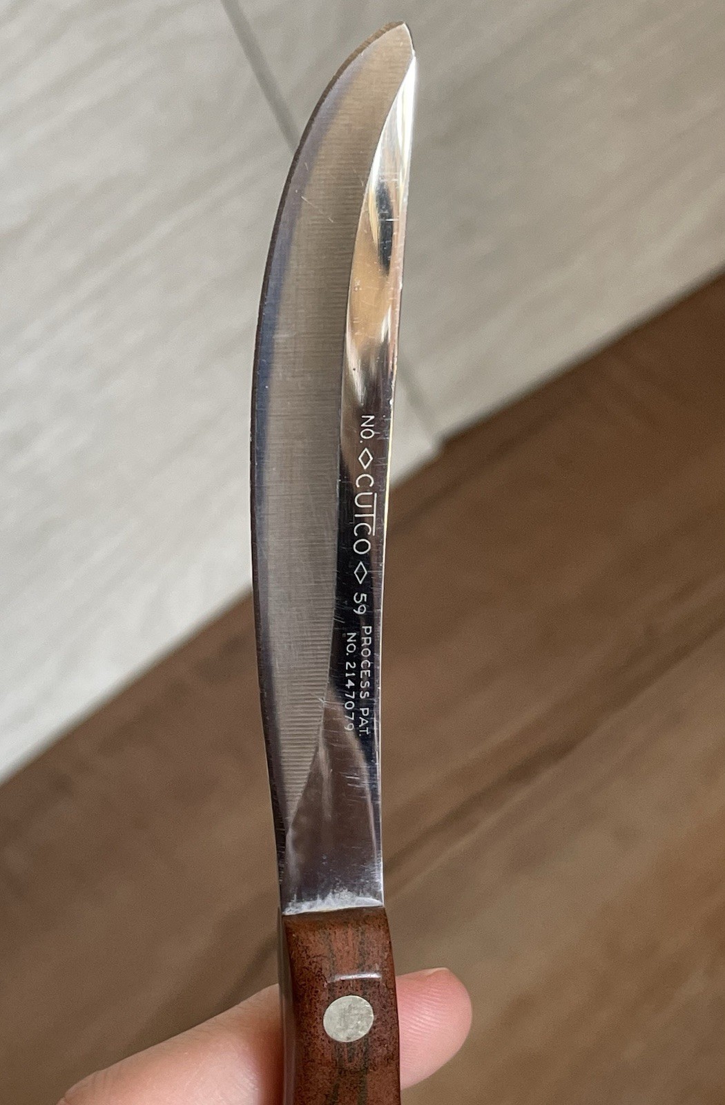 VTG Cutco #59 Non Serrated Smooth Edge Steak Knife 3.5″ Blade READ