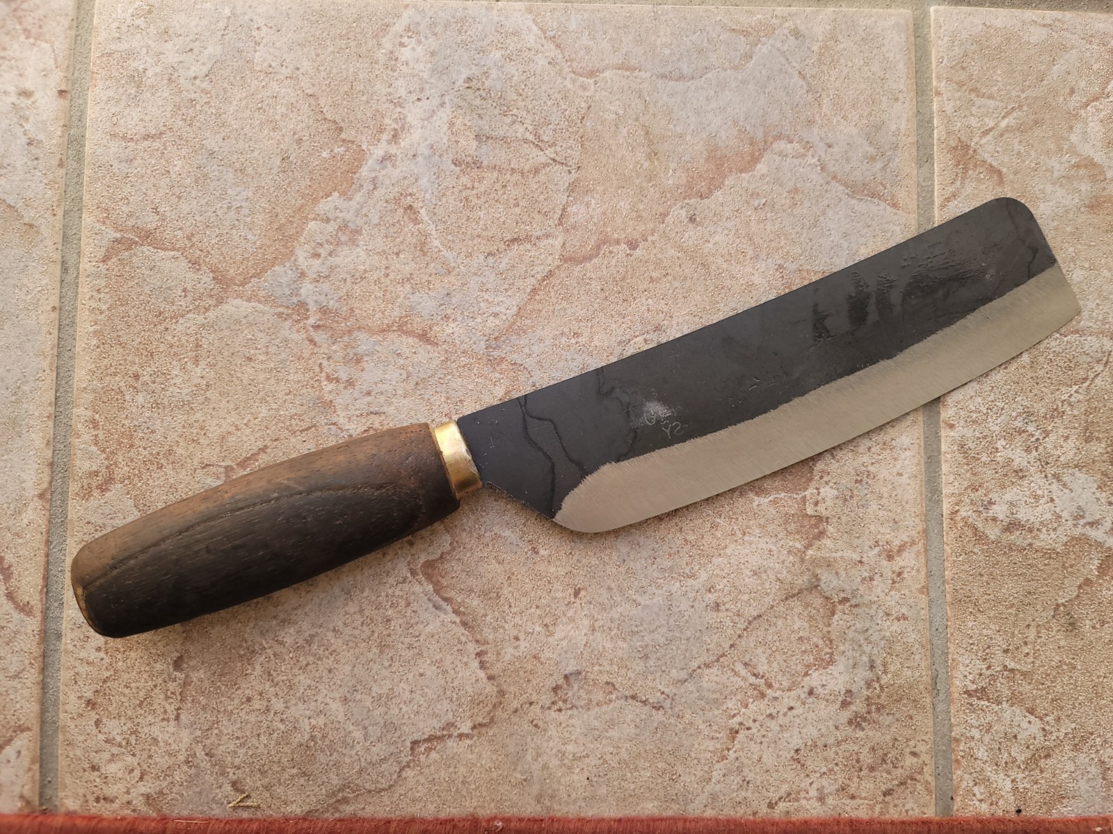 Crude – Premium 8 Inch Japanese Nakiri Chef Knife, Carbon Steel, SHARP !