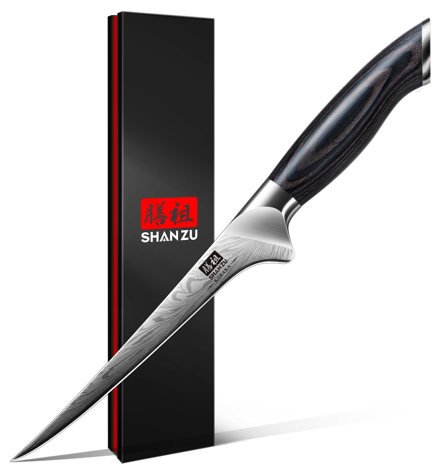 SHAN ZU Fillet Knife 7 Inch Powder Steel Boning Knife Japanese Filleting Knives