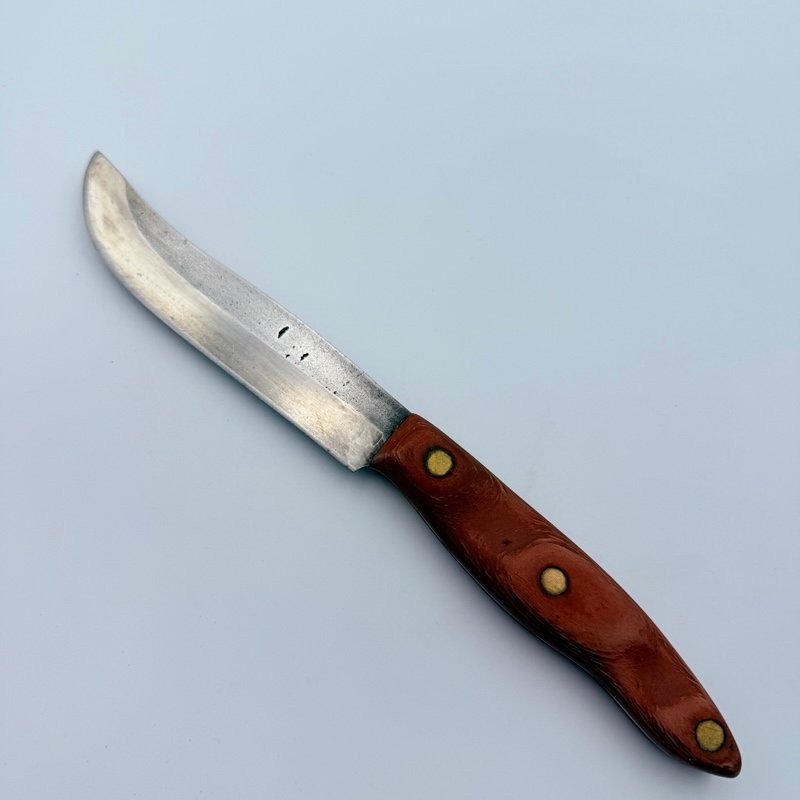 Hunting Style Fixed Blade Knife – Cutco ? Wear Ever ? Nice Carbon Steel !! 5.5″