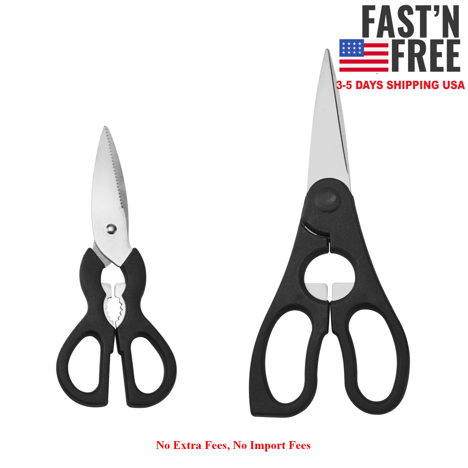 2Pack Farberware 23Pc Cutlery Set Stainless Steel Never Needs Sharpening Black
