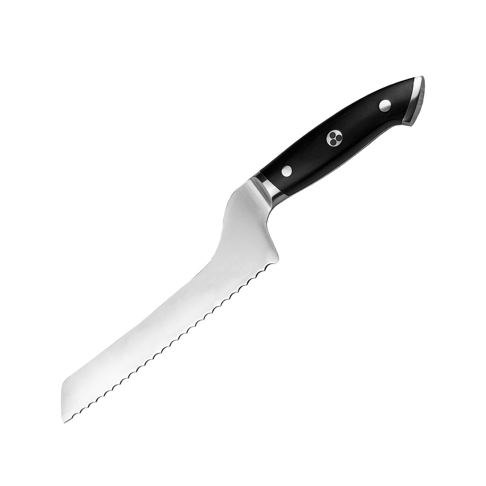 Ergo Chef Pro Series 2.0 8″ Off-Set Bread Knife Pakkawood Handle Forged 7Cr17Mov