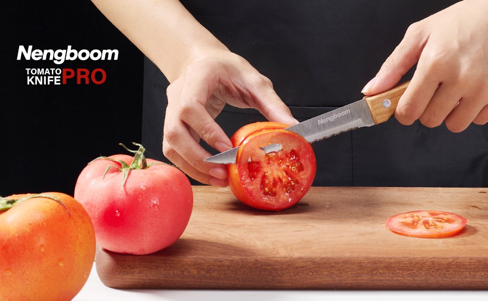 Tomato Knife Serrated,Steak Knife,Tomato and Bread Slicing Knives,Serrated