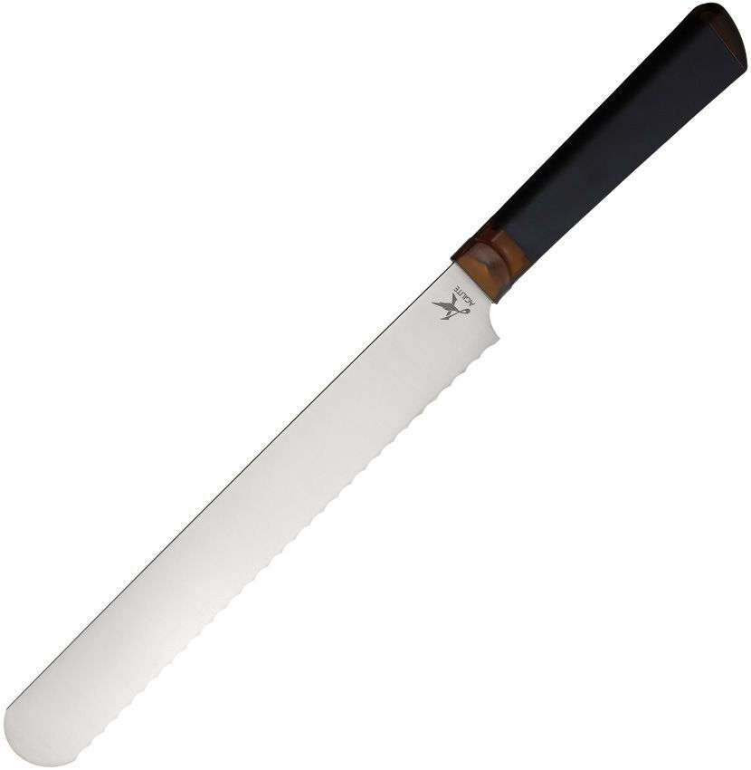 Ontario 2nd Kitchen Bread Knife 9.88″ Serrated Sandvik 14C28N Steel Blade Rubber
