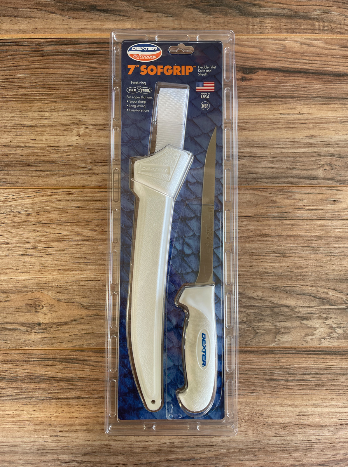 Dexter Russell 7″ Sofgrip Flexible Fillet w/Sheath Combo Pack Fish Hunt..24633