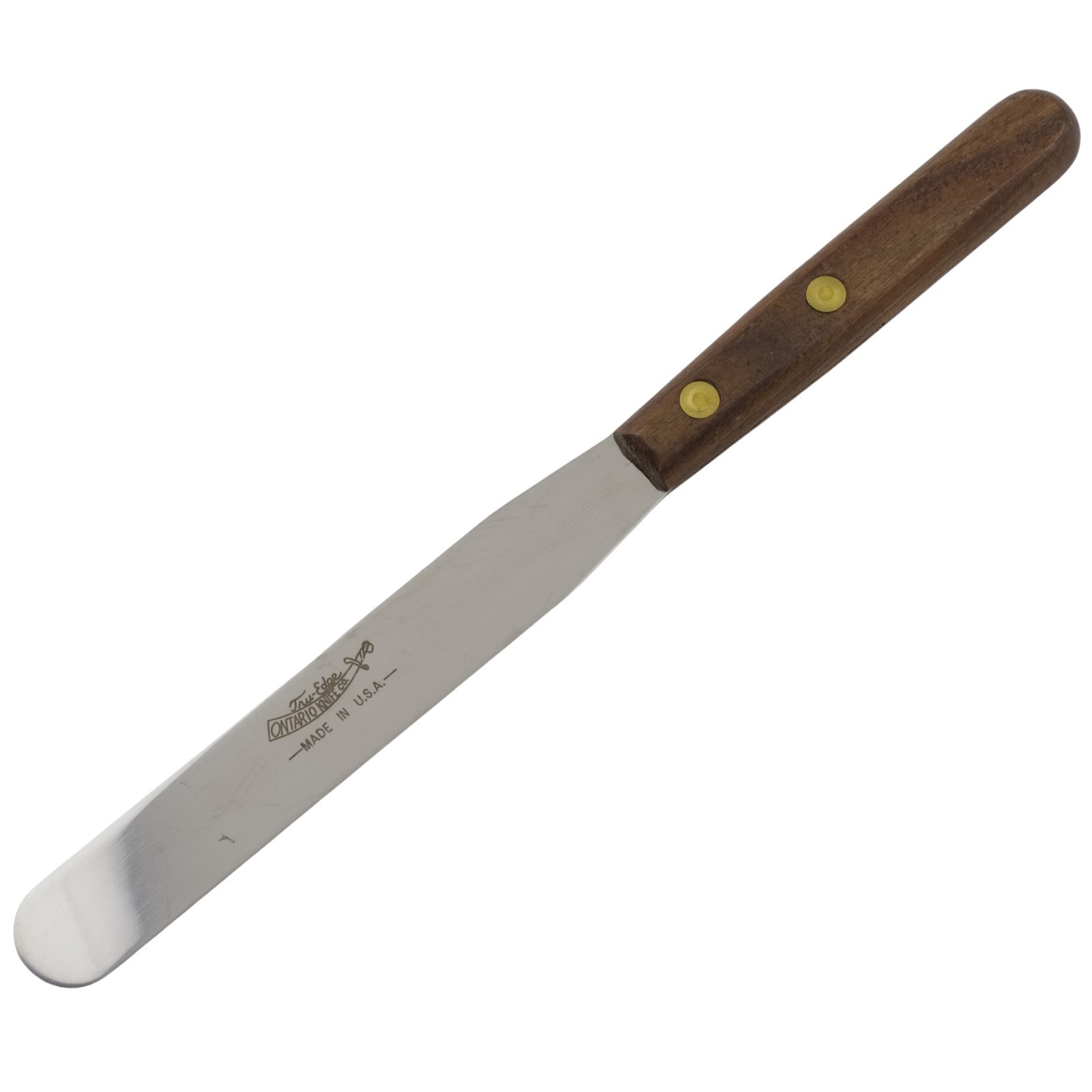 Ontario Spatula Kitchen Knife 10.5″ Overall Brown Wood Handle