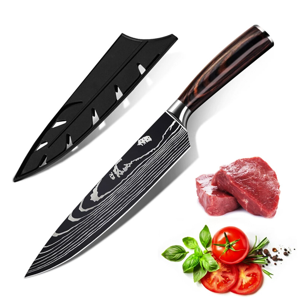 Japanese Chef Knife Professional Kitchen Knife for Steak and Vegetables Forged
