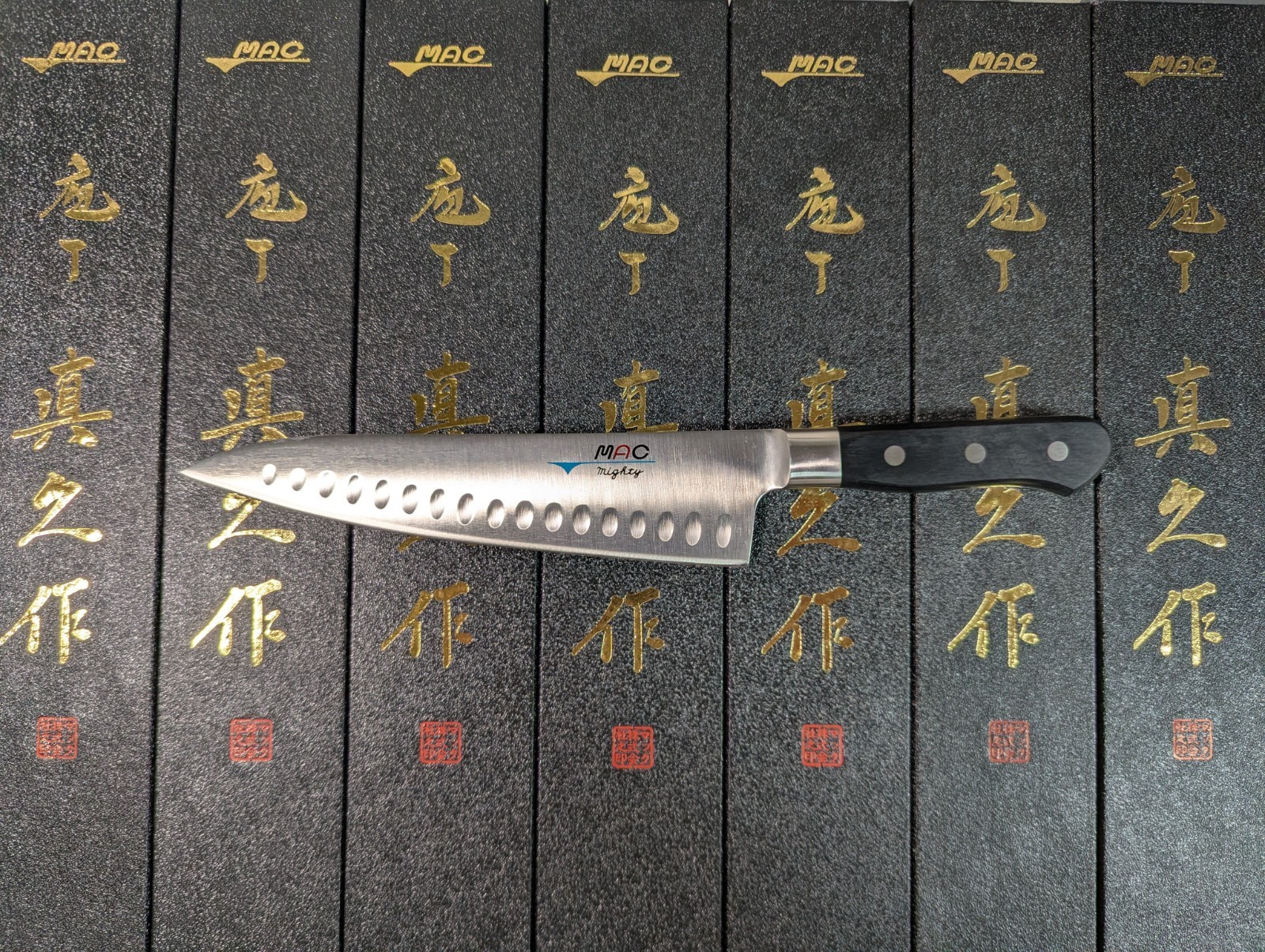 MAC MTH-80 Professional 8” Chef Knife Hollow Edge Japanese Kitchen Knife