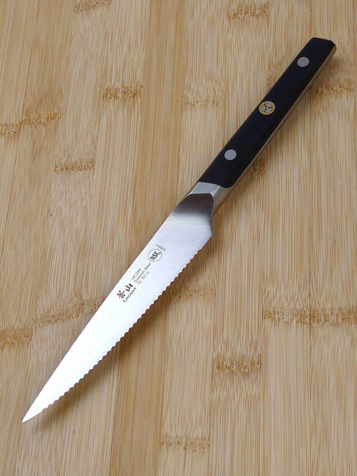 CANGSHAN TC Series 5″ UTILITY Knife, FORGED from 14C28N SWEDISH Steel, 1020915