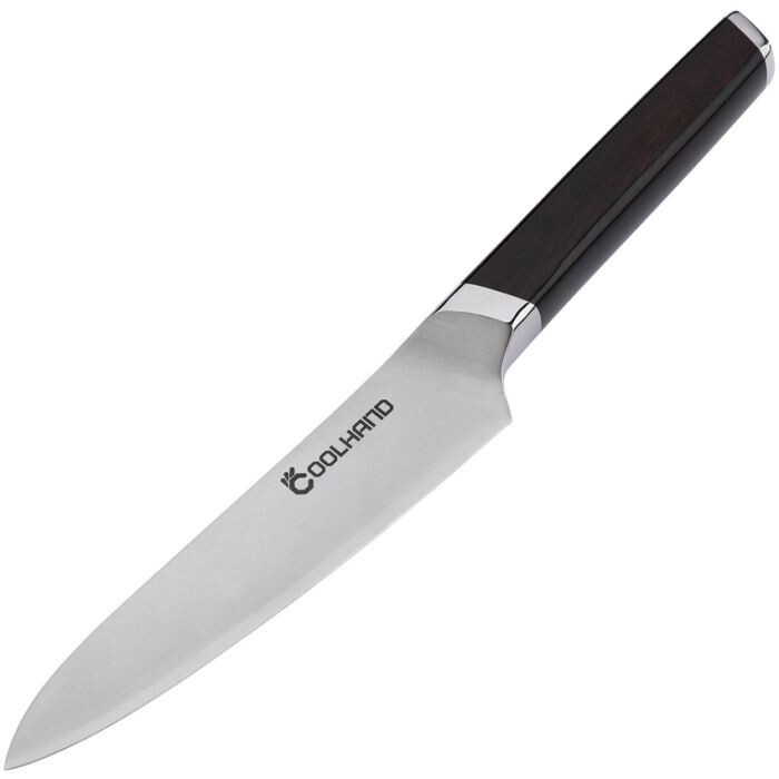Coolhand Utility Fixed-Blade Knife 5″ Stainless Steel Blade Ebony Wood Handle