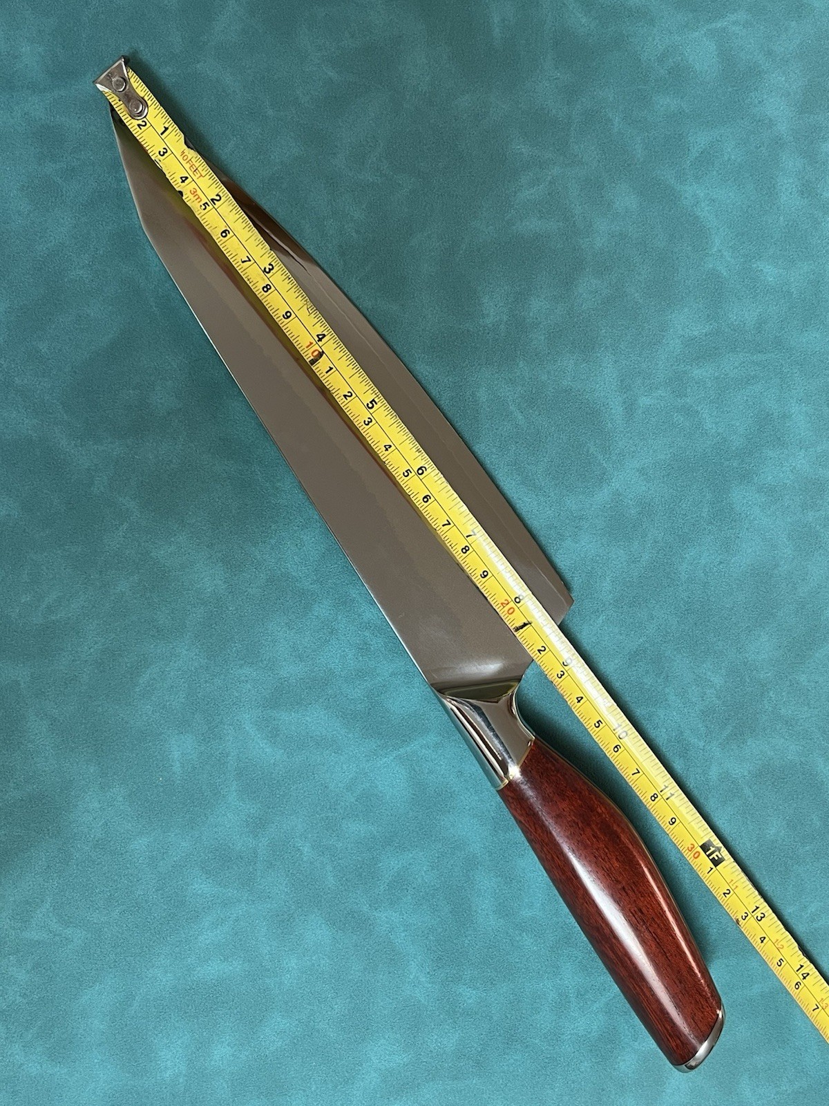 NAGIBA Kiritsuke Chef Knife 8″ 210mm 9Cr 9 Layer Stainless Steel Gyuto Rosewood