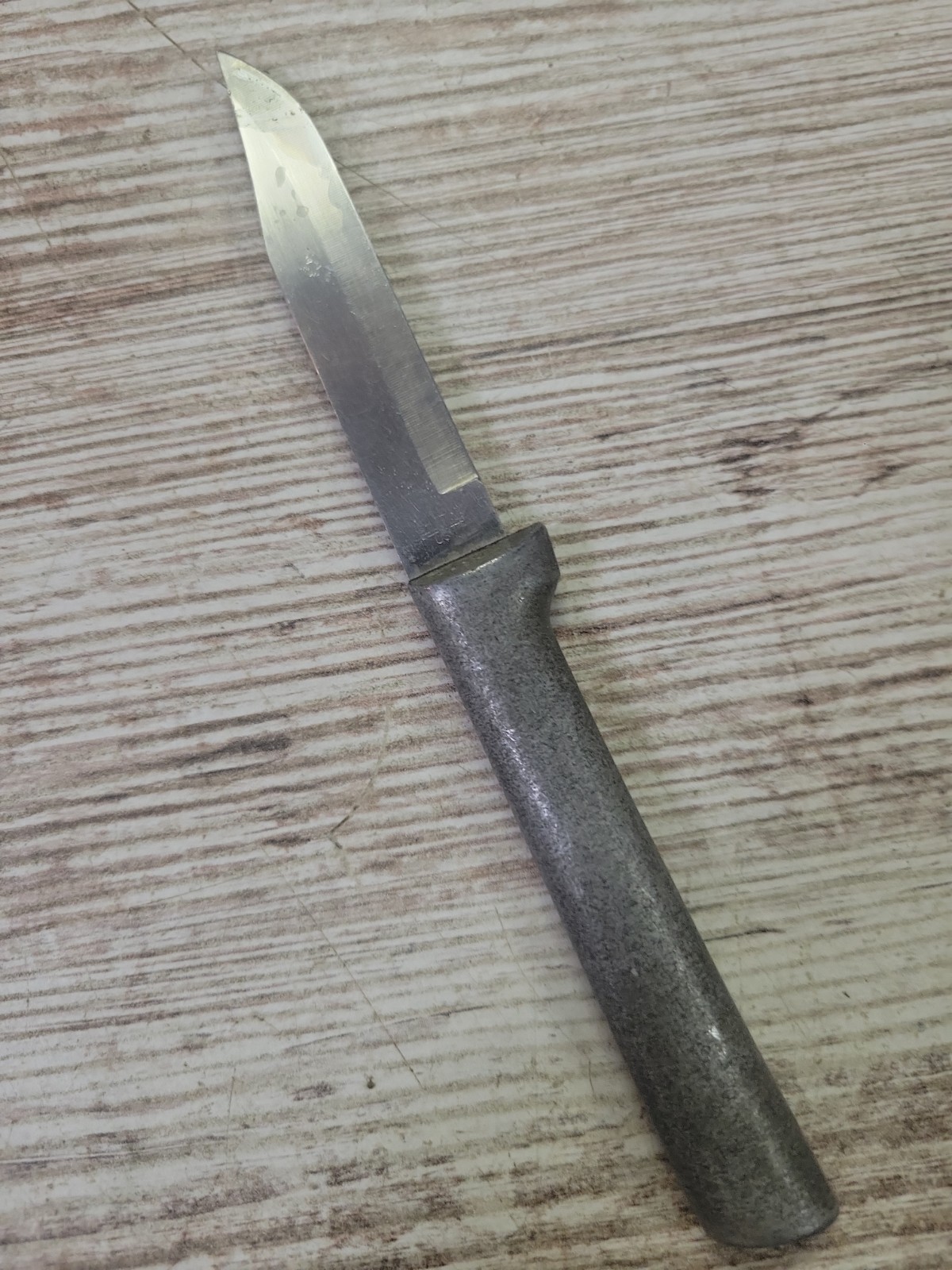Vintage Rada Brushed Aluminum Handle 3.25” Blade Paring Knife USA