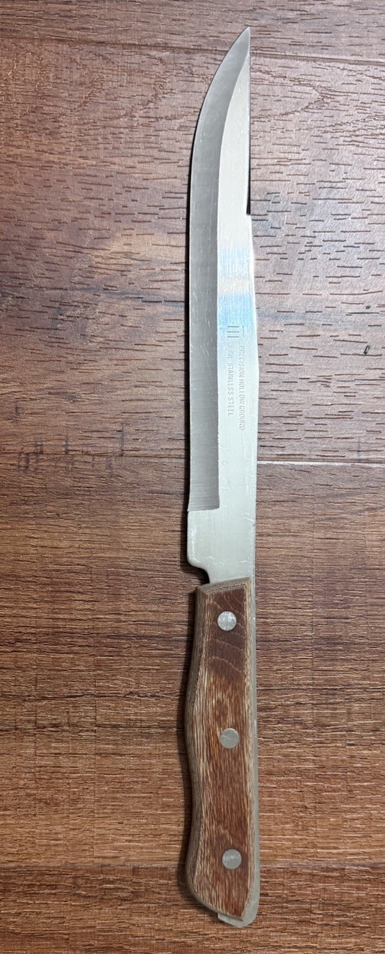 Precision Hollow Ground Knife 8” Blade Stainless Steel
