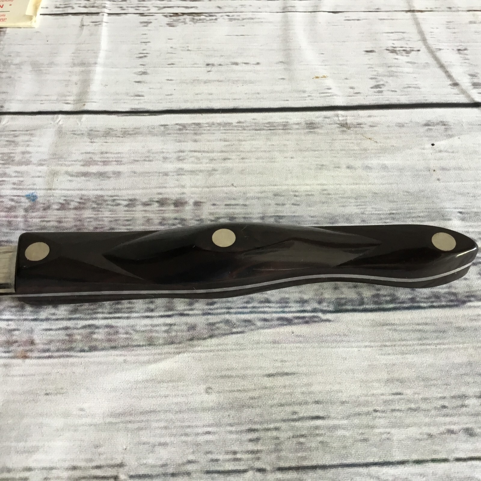 Cutco 1729 KI Petite Carving Knife Brown Handle, 6 3/4 inch blade,13 inches long