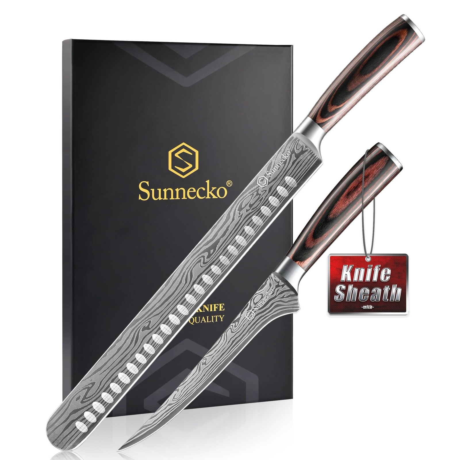 Professional BBQ Carving Knife Set, Slicing and Boning Knife for Meat Cutting…