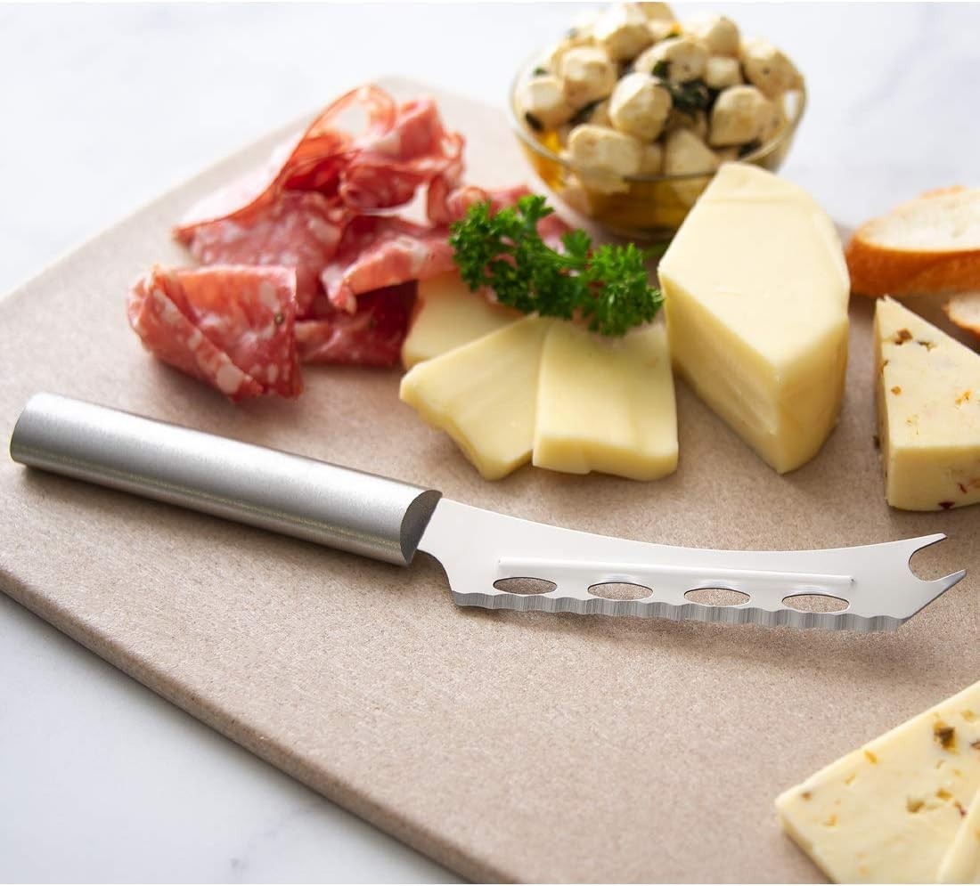 Rada Cutlery Cheese Knife (R139), 5.25″ Stainless Steel Serrated