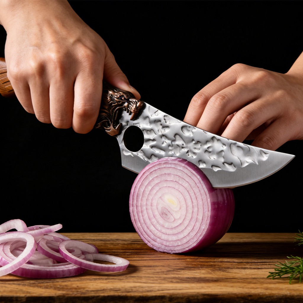 Stainless Steel Professional Kitchen Chef Knife Set with Knife Block
