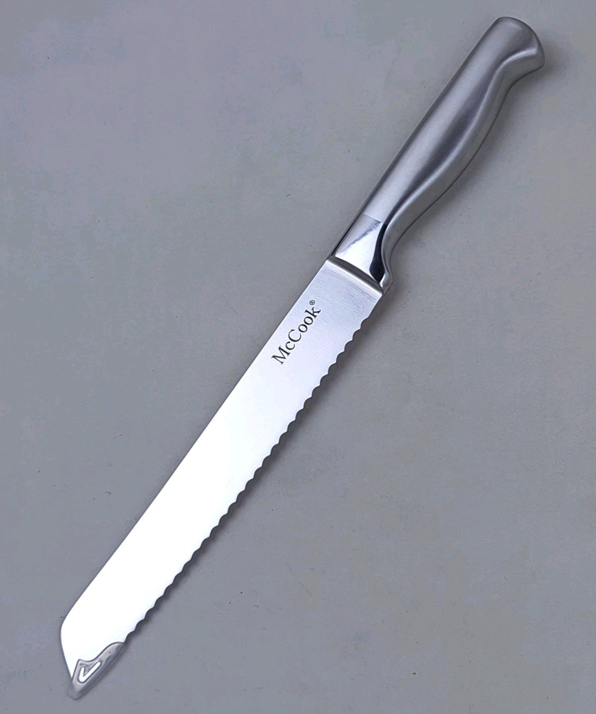 McCOOK 8-in BREAD Knife, FORGED GERMAN Stainless-Steel BLADE & HANDLE, MC29-3