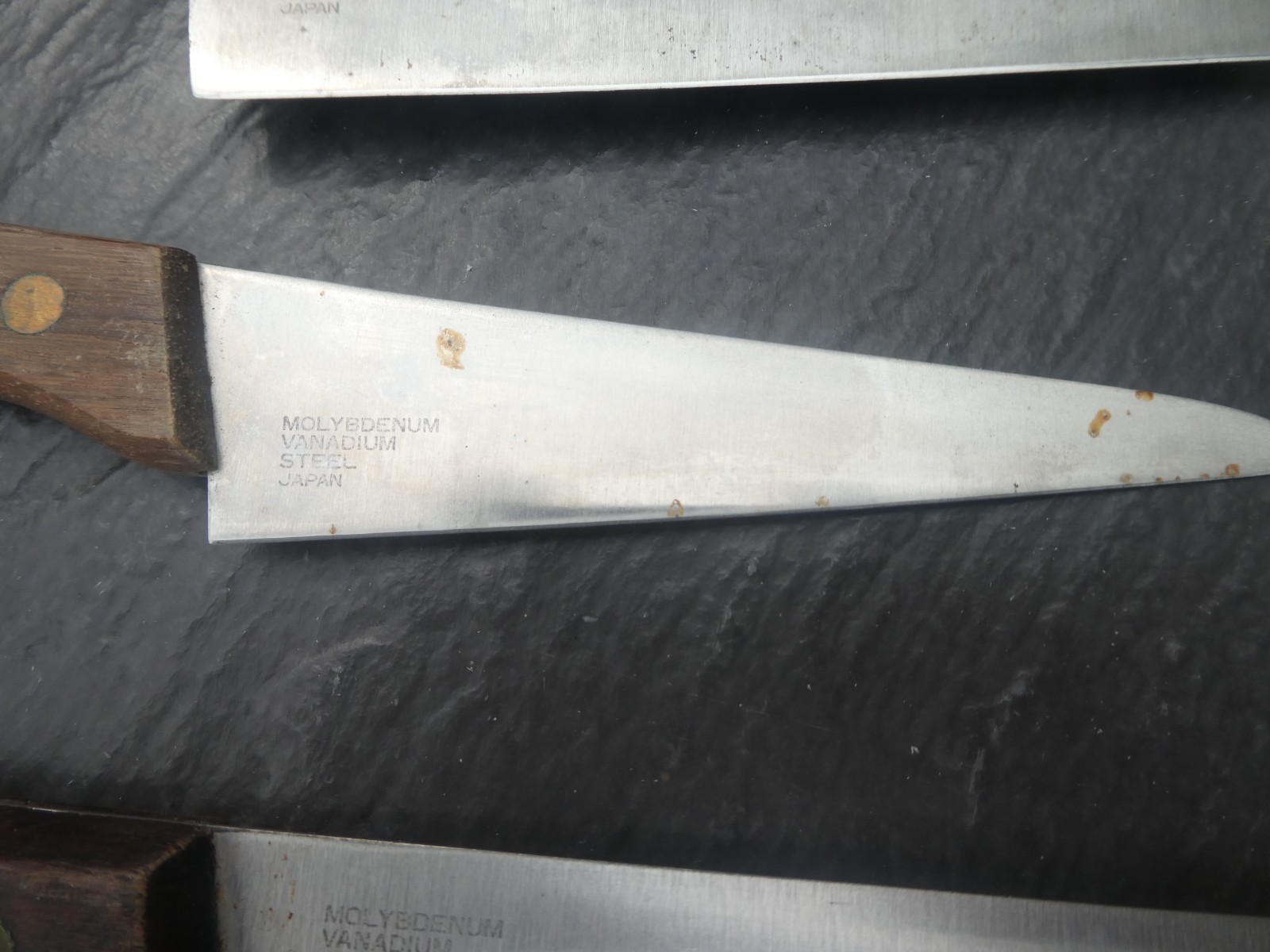 Three Vintage Knives Molybdenum Vanadium 4 in / 5 in/6.25 in.